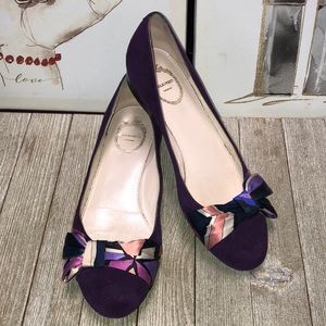 ❤️Emilio Pucci Purple Suede Flats❤️